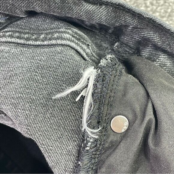 Gap Jeans Women's 8 Black Wash Straight High Rise Denim Faded - Picture 6 of 11